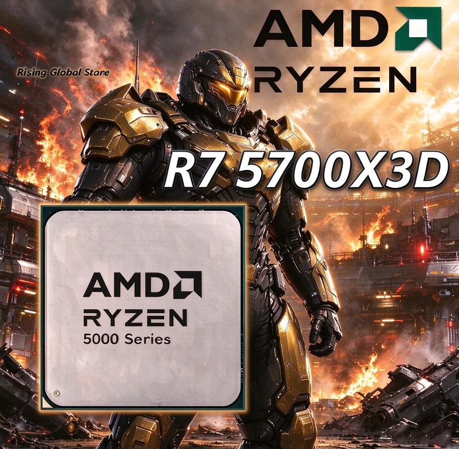 Amd Cpu Ryzen 7 - AMD Ryzen 7 5700X3D ゲーミングCPU、8コア16スレッド、7nmプロセス、3.0GHz/4.1GHz、96MB L3キャッシュ、105W、ソケットAM4、DDR4対応、新品、クーラーおよびファンなし。