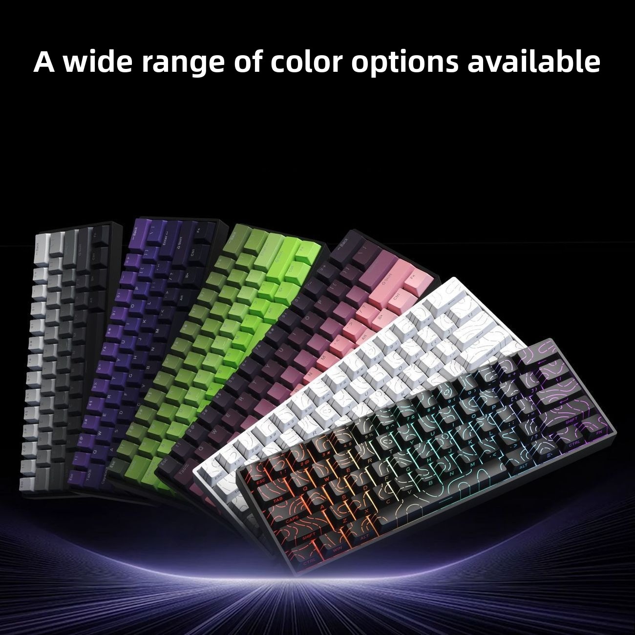 60%ワイヤレスBluetooth 2.4Gメカニカルキーボ - Keyboard Gaming Blue Switch のレビューと価格