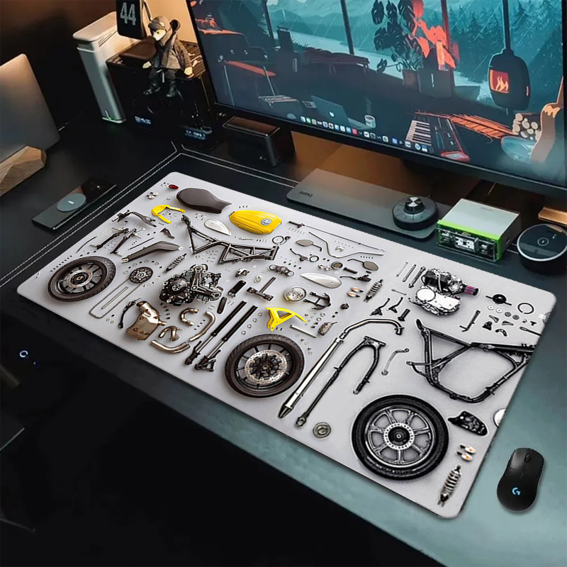 分解図 ゴム製マウスパッド マウスパッド XXL ゲームアク - Gaming Keyboard Nearby のレビューと価格