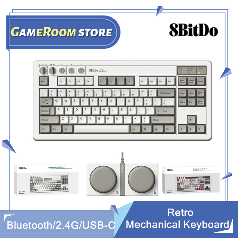 8ビットレトロメカニカルゲーミングキーボード,Bluetoo - Gaming Keyboard Hot Swappable のレビューと価格