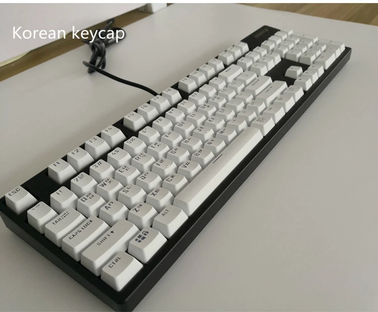 ロシアのキーが104個のキー,バックライト付き,メカニカルゲ - Keyboard Gaming Blue Switch のレビューと価格