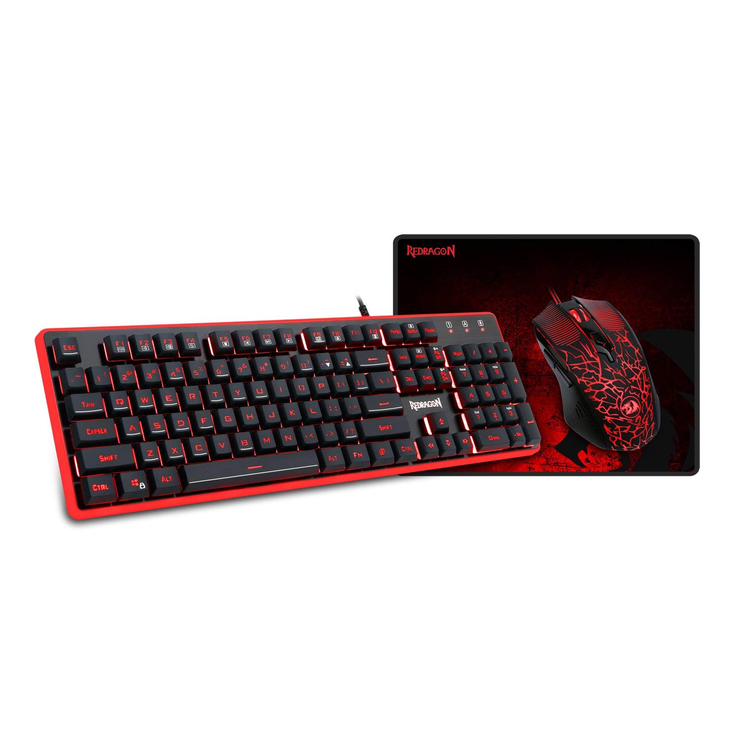 Redragon S107 RGB ゲーミングキーボード＆マ - Gaming Keyboard No Rgb のレビューと価格