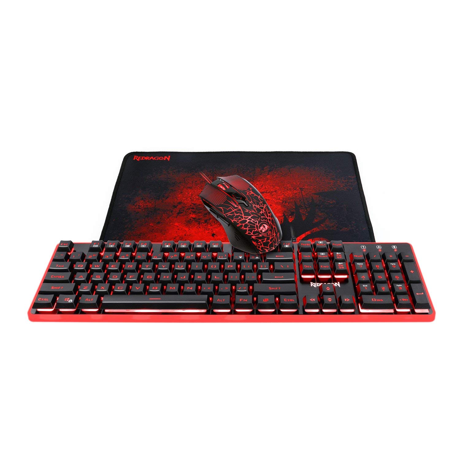 Redragon S107 RGB ゲーミングキーボード＆マ - Gaming Keyboard No Rgb のレビューと価格